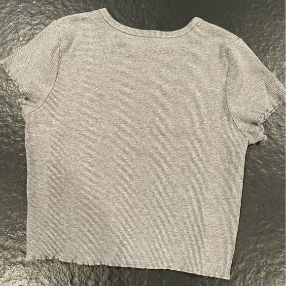 Dickies Cropped Tee with Ruffled Hems - Picture 6 of 6